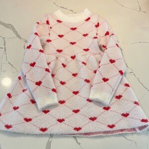 Lola White and Pink Knit Fabric